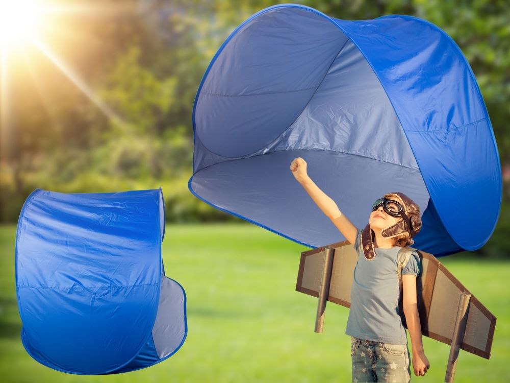 NAMIOT PLAŻOWY PARAWAN SAMOROZKŁADAJĄCY DUŻY NA PLAŻĘ DO OGRODU OCHRONA UV
